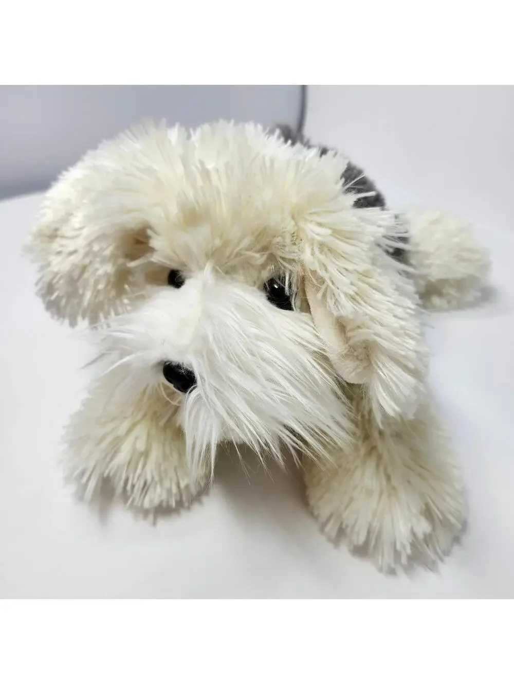 Aurora Puppy Dog Plush Stuffed Animal Gray White Floppy 11